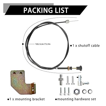 Amazon.com: P7100 Manual Fuel Shut Off Solenoid Kit Cable